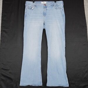 Hollister Bootcut Jeans Womens 18R Light Wash Curvy Mid-Rise Denim Stretch